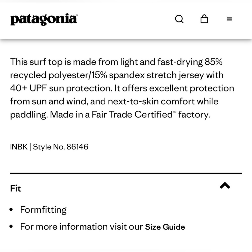 PATAGONIA Men’s R0 Rash Guard - 40+ UV Sun Protection - NWT - Picture 6 of 12